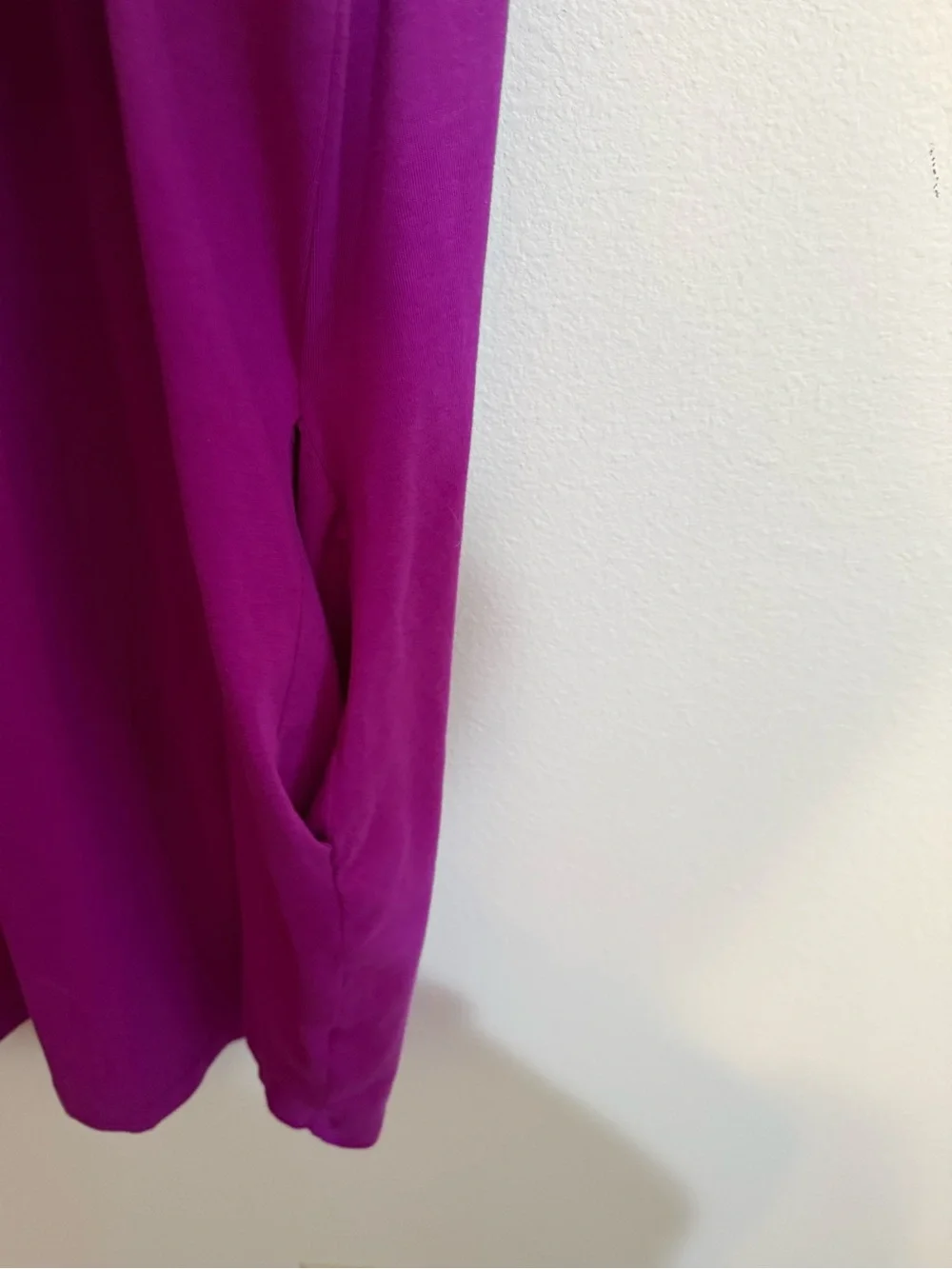 Women's Terra & Sky Short Sleeve T shirt Dress Magenta 1X - Picture 5 of 5